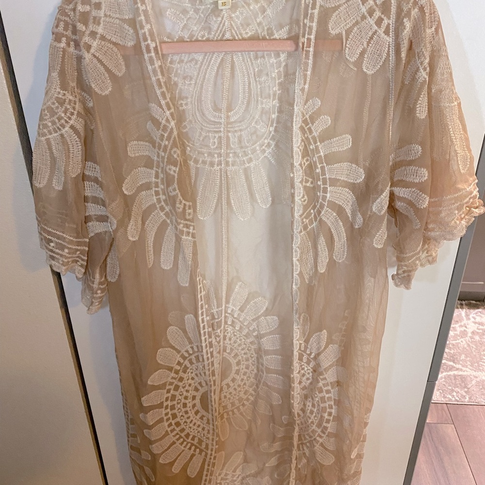 Rebellion Womens Boho Open Cardigan Sweater Size XS